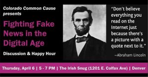 Common Cause Fake News Discussion & Happy Hour