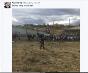 Doty Tweets from Trump Rally 10-16
